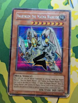 Yugioh TCG Valkyrion the Magna Warrior WC4-E001 Prismatic Rare - DAMAGED - Image 1