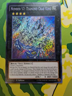 Yugioh Number 52: Diamond Crab King : WIRA-EN050 : Secret Rare 1st- Edition NM - Image 1