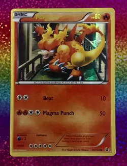 Pokemon Magmar 20/124 HOLO Dragons Exalted 2015 TCG Card Free S&H !! - Image 3