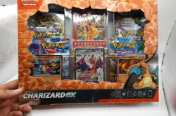 Charizard EX Premium Collection Featuring Exclusive Pokemon PROMO & Card Packs - Image 3