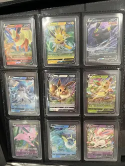 Pokemon Eevee Evolutions v Promo Complete 9 Card Set SWSH TCG - Image 1