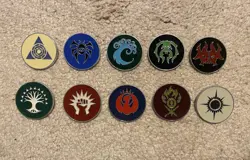 MTG Guilds of Ravnica Full Pin Set Dimir Gruul Boros Simic Izzet Rakdos Etc - Image 1