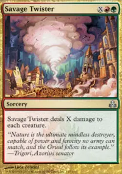 Savage Twister -Foil Medium Play MTG Guildpact - Image 1