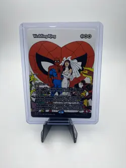 Mtg Magic Wedding Ring Spider-Man Mythic Rare Borderless Artifact 0007 - Image 1