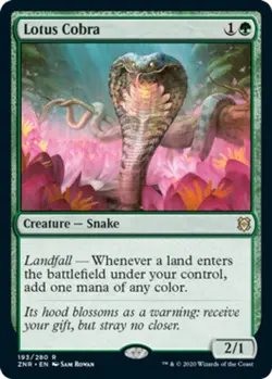 Lotus Cobra Light Play, English Magic the Gathering MTG Zendkar Rising - Image 1