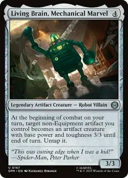 Living Brain, Mechanical Marvel Light Play, English Magic the Gathering MTG Marv - Image 1