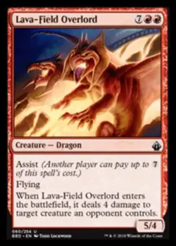 Lava-Field Overlord Light Play, English Magic the Gathering MTG Battlebond - Image 1