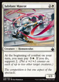 Jubilant Mascot Light Play, English Magic the Gathering MTG Battlebond - Image 1