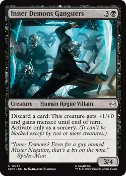 Inner Demons Gangsters Light Play, English Magic the Gathering MTG Marvel's Spid - Image 1