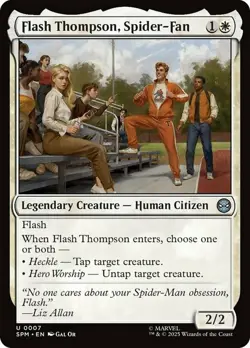 Flash Thompson, Spider-Fan Light Play, English Magic the Gathering MTG Marvel's - Image 1