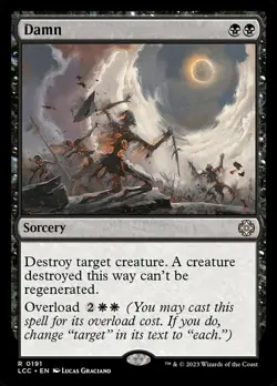 Damn Light Play, English Magic the Gathering MTG Commander: The Lost Caverns of - Image 1