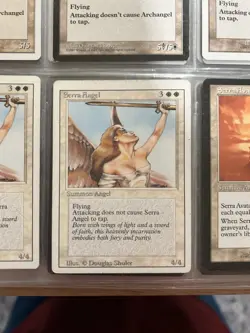 Serra Angel. MTG. Magic the Gathering. Mint Condition. Extremely Rare. Early 90s - Image 1