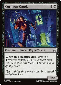 Common Crook Light Play, English Magic the Gathering MTG Marvel's Spider-Man - Image 1
