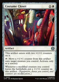 Costume Closet Light Play, English Magic the Gathering MTG Marvel's Spider-Man - Image 1