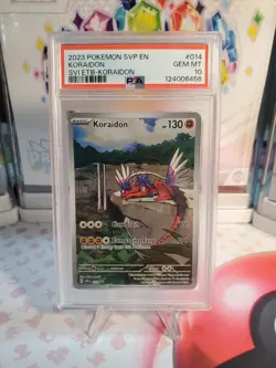 2023 POKEMON SVP EN-SV BLACK STAR PROMO #014 KORAIDON PSA 10 - Image 1