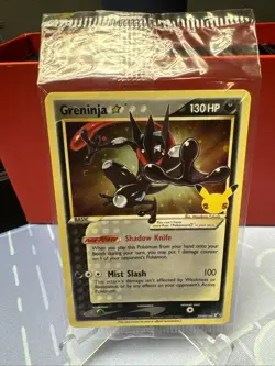 Pokemon Greninja Gold Star SEALED SWSH144 Holo Celebrations NM #10 - Image 1