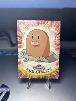 #50 Diglett Topps Pokemon Non Holo Red Label Tv Animated Series - Image 1