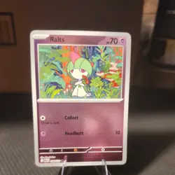 Ralts 058/132 Reverse Holo Mega Evolution Pokemon TCG NM - Image 1