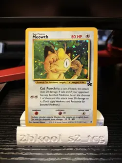 Meowth 10/53 Wotc Promo Holo Pokemon Card - Image 1