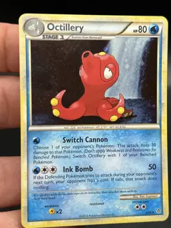 Pokemon Card: Octillery HOLO 6/95 HGSS Unleashed Set Rare! LP+ AM3 - Image 2
