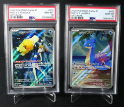Misty's Psyduck 071/063 Lapras 072/063 AR PSA 10 Sequential Set Jpn Pokemon Card - Image 1