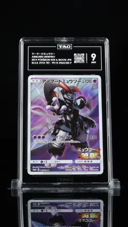 Armored Mewtwo 365/SM-P Promo Japanese Pokemon Card Strikes Back TAG 9 - Image 1
