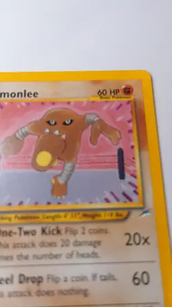 Hitmonlee 42/105 Neo Destiny Regular Pokemon TCG Vintage WOTC LP - Image 3