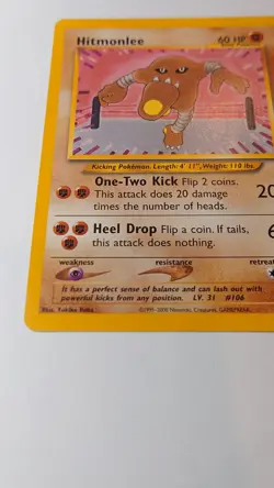 Hitmonlee 42/105 Neo Destiny Regular Pokemon TCG Vintage WOTC LP - Image 5