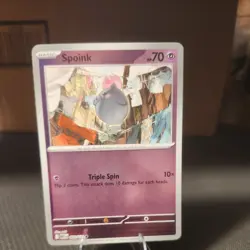 Spoink 062/132 Reverse Holo Common Mega Evolution Pokemon TCG NM - Image 1