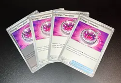 x4 Strange Timepiece 128/132 - Mega Evolution - Pokemon TCG Playset NM - Image 1