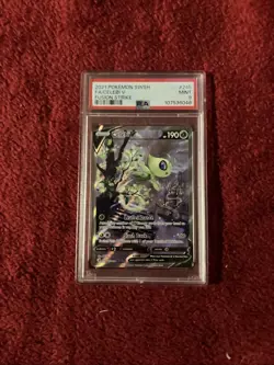 2021 POKEMON SWORD & SHIELD FUSION STRIKE #245/264 FULL ART CELEBI V PSA 9 - Image 1
