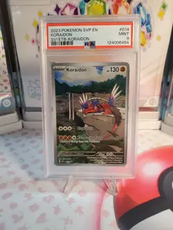 2023 POKEMON SVP EN-SV BLACK STAR PROMO #014 KORAIDON PSA 9 - Image 1