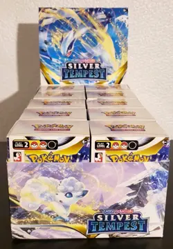 *EMPTY* POKEMON SWORD & SHIELD SILVER TEMPEST B&B CASE NO PACKS/NO CARDS - Image 1