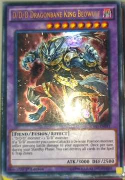 Yugioh D/D/D Dragonbane King Beowulf SDPD-EN041 Trading Card Game TCG 1st Ed. - Image 1