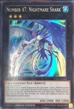 Yugioh Numbered 47: Nightmare Shark CT11-EN004 Trading Card Game TCG - Image 1