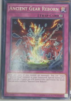 Yugioh Ancient Gear Reborn RATE-EN070 Trading Card Game TCG - Image 1