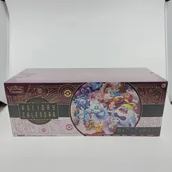 Pokemon TCG 2025 Holiday Calendar Box - 8 Foil Promo Cards, 6 Booster Packs, Etc - Image 1