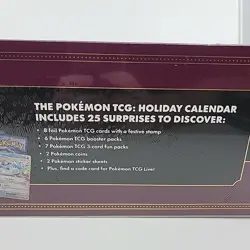 Pokemon TCG 2025 Holiday Calendar Box - 8 Foil Promo Cards, 6 Booster Packs, Etc - Image 5