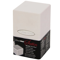 ULTRA PRO WHITE SATIN TOWER DECK BOX New Card Dice Compartment MTG - Image 3