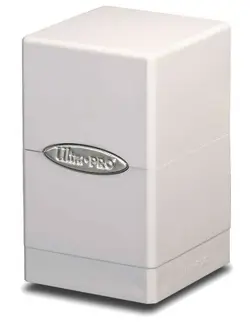 ULTRA PRO WHITE SATIN TOWER DECK BOX New Card Dice Compartment MTG - Image 5