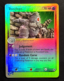 2003 Pokemon DUSCLOPS Ex Sandstorm REVERSE HOLO Foil RARE e-Reader Card 4/100 NM - Image 1