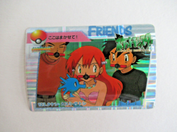 Pokemon Pocket Monsters Japanese Foil Story Sticker Card 1998 FRIENDS #123 Misty - Image 1