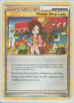 2x (HSDT-074) Flower Shop Lady (Supporter) (U) Pokemon HGSS Undaunted Card # 74 - Image 1