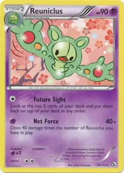 2x (BW11-76) Reuniclus Rare Pokemon B&W Legendary Treasures Card # 76 - Image 1