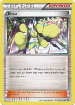 2x (BW11-RC20) Elesa (C) Pokemon B&W Legendary Treasures Card # RC20 - Image 1