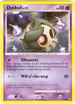 2x (pok-SF-059) Duskull (C) Pokemon D&P Stormfront Card # 59 - Image 1