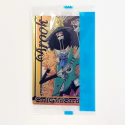 S0674 Brook Gool Gold Card One Piece x Morinaga Wafer Clear Card Sealed - Image 1