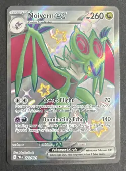 Noivern ex 220/091 Paldean Fates Shiny Ultra Rare Pokemon TCG Card NM - Image 1