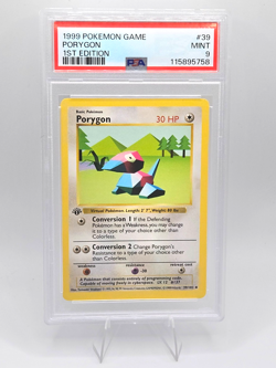 Pokemon Card 39/102 Porygon 1st Edition Base Set English - PSA 9 NEW CERT - Image 1