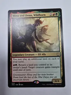 Mina and Denn, Wildborn Commander: Zendikar Rising Regular Magic The Gathering - Image 1